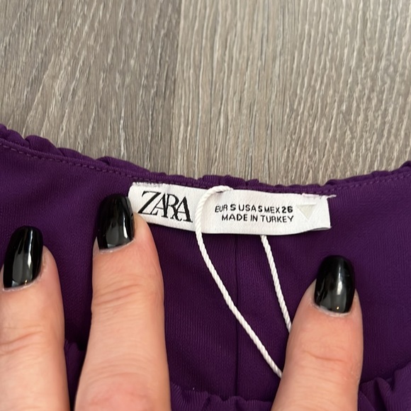 Zara crop top 💜. Size S - Picture 2 of 9